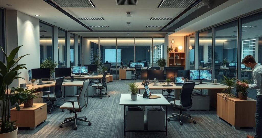 Móveis e Tecnologia para um Ambiente de Trabalho Eficiente